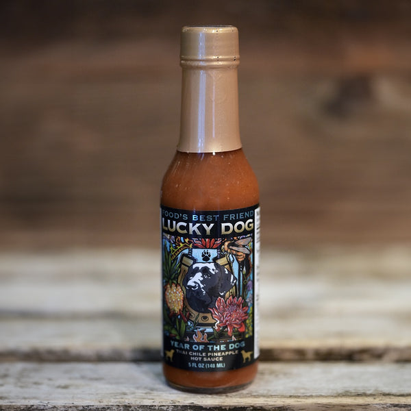 よっちゃん.激レア.デッドストック90後期BigJohn.FIESTA. Lucky Dog Hot Sauce - YOTD Pineapple – The Local Butcher Shop
